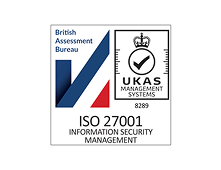 ISO 27001 logo.