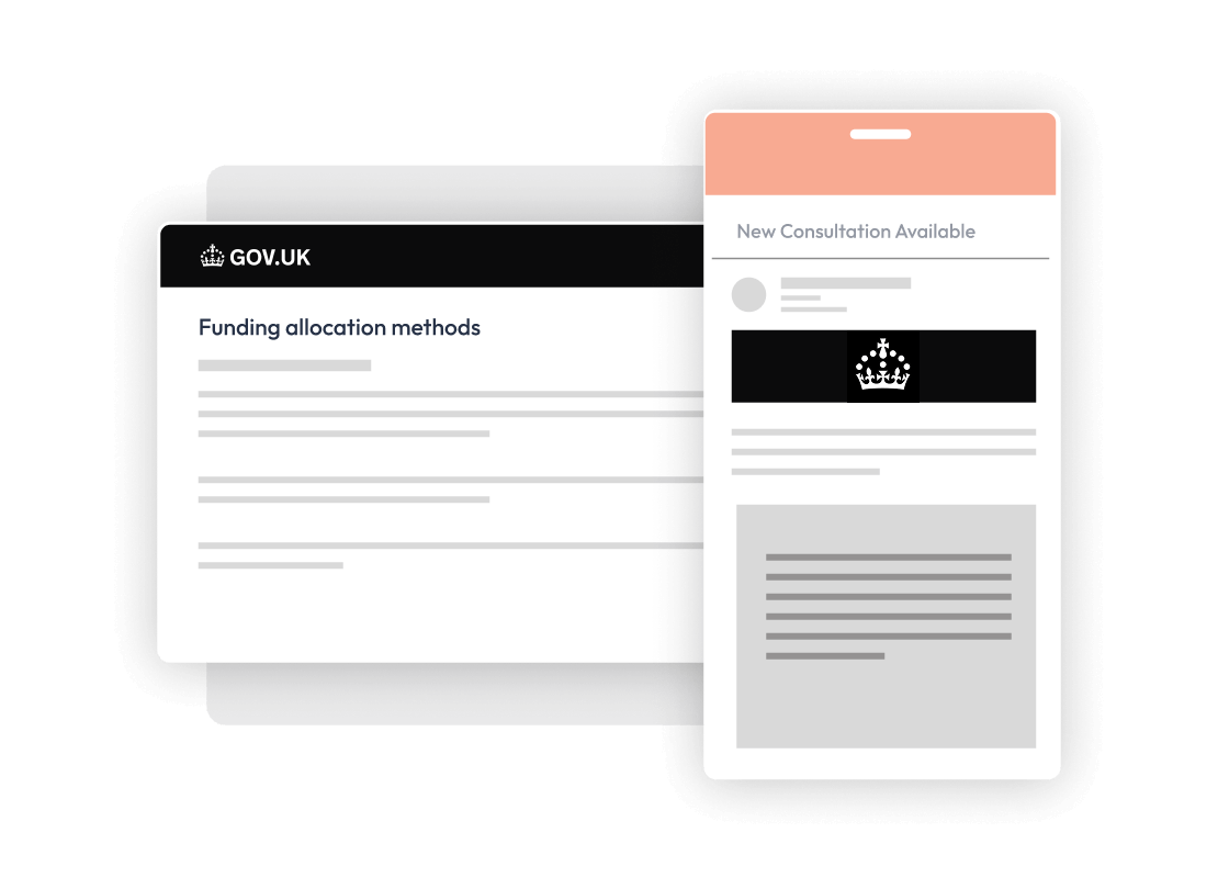 A graphic showing survey invitations sent by email.