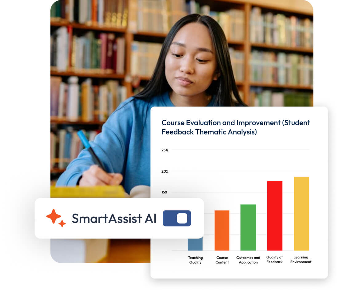 Screenshots of a course feedback survey.